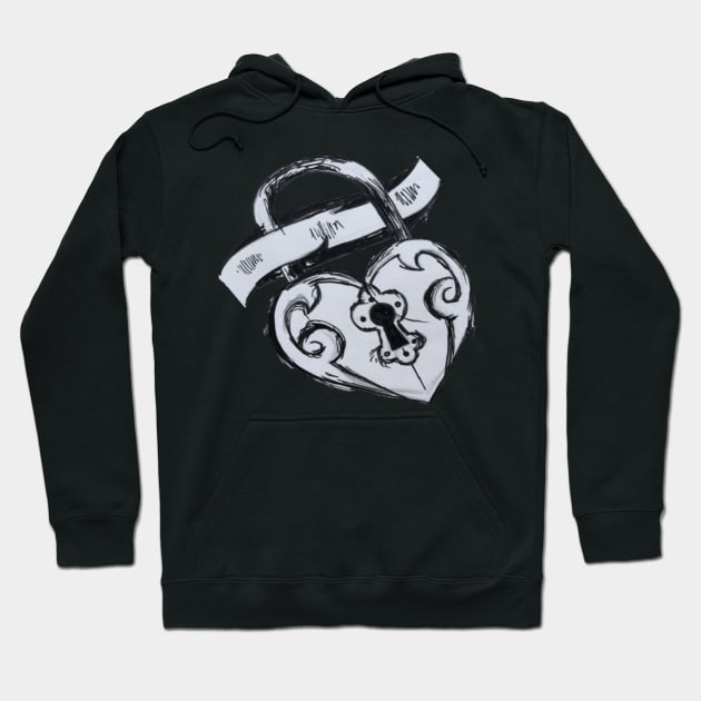 heart locket Hoodie by impact_clothes